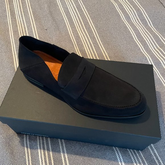 Wolf and Shepherd Navy Monaco Loafer, Size 11.5